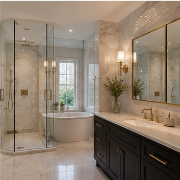 Marble bathroom