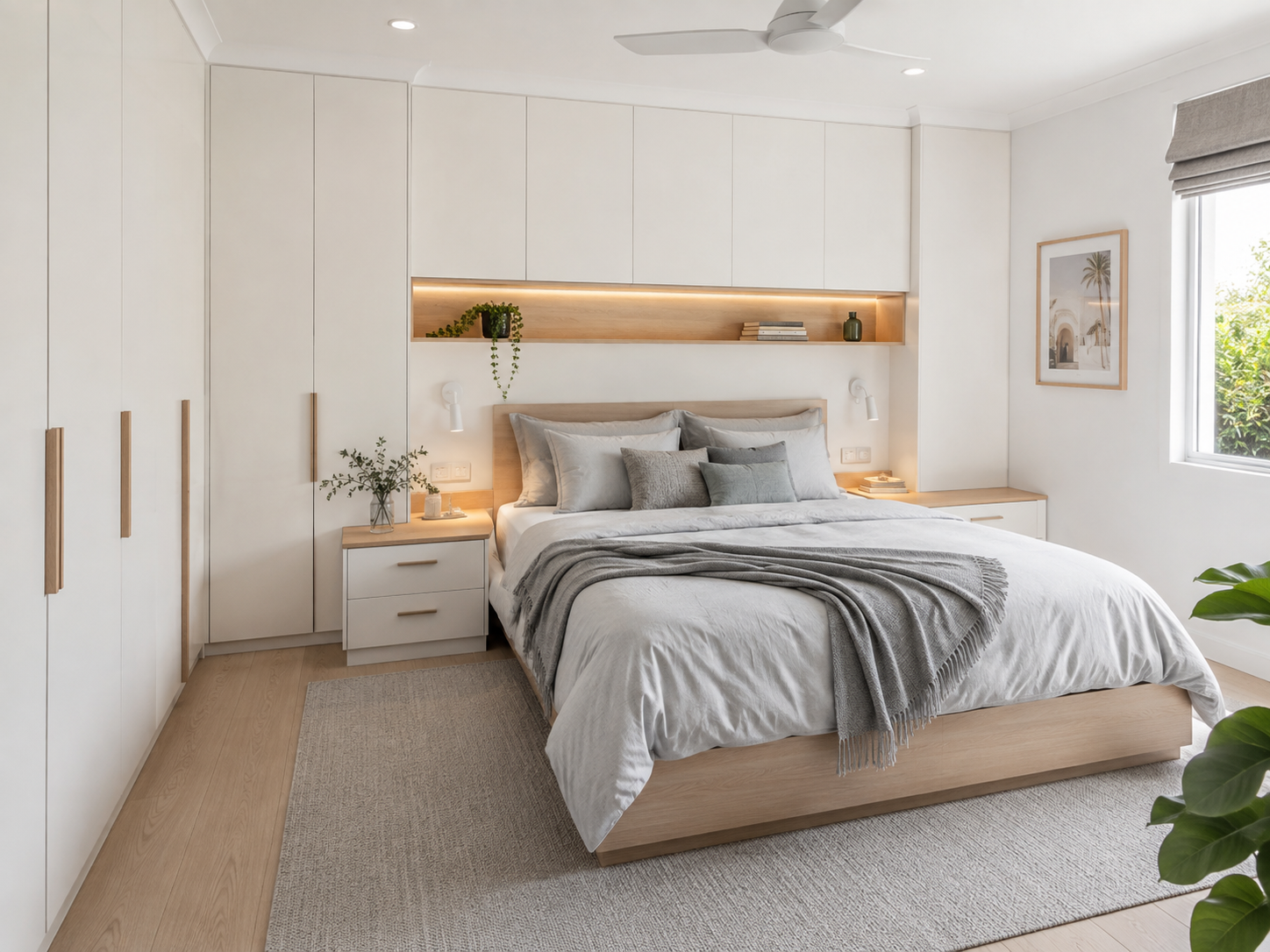 Custom bedroom fitout project 3