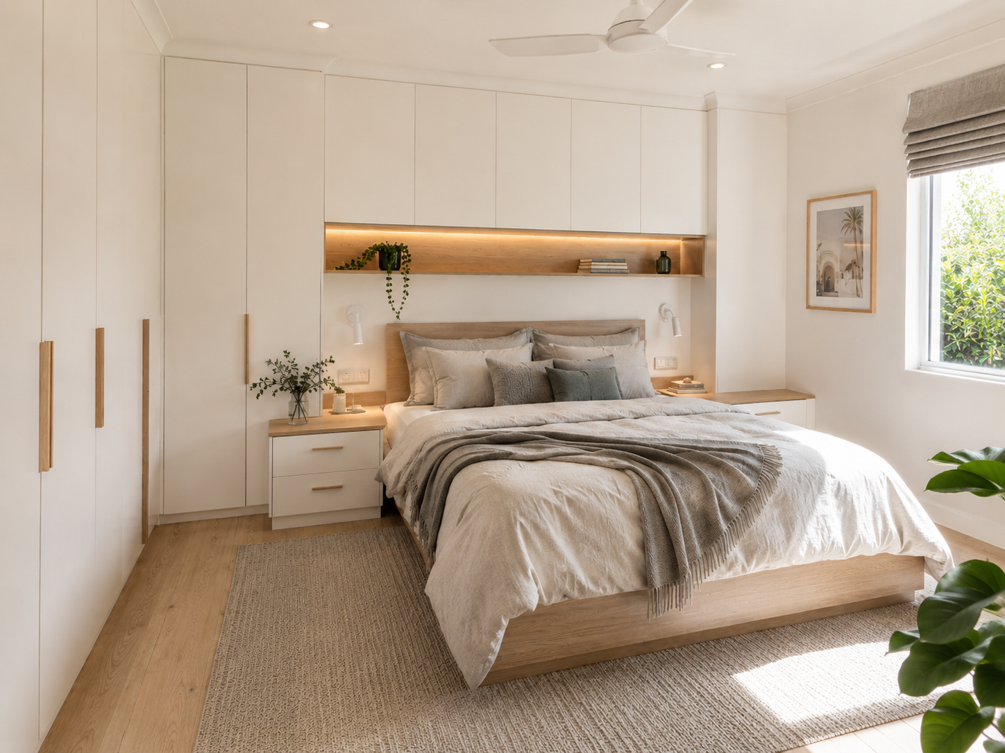 Custom bedroom fitout project 7