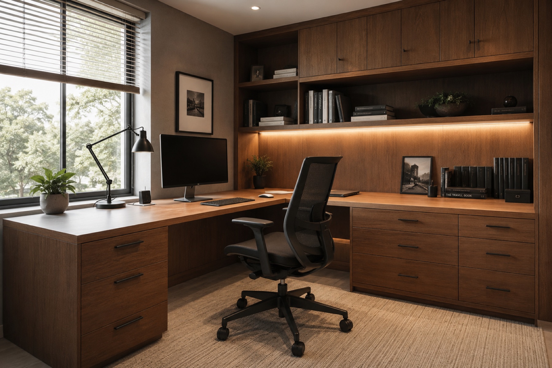 Custom office desk project 4