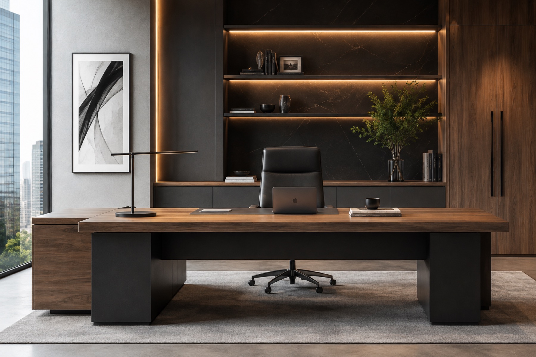 Custom office desk project 5