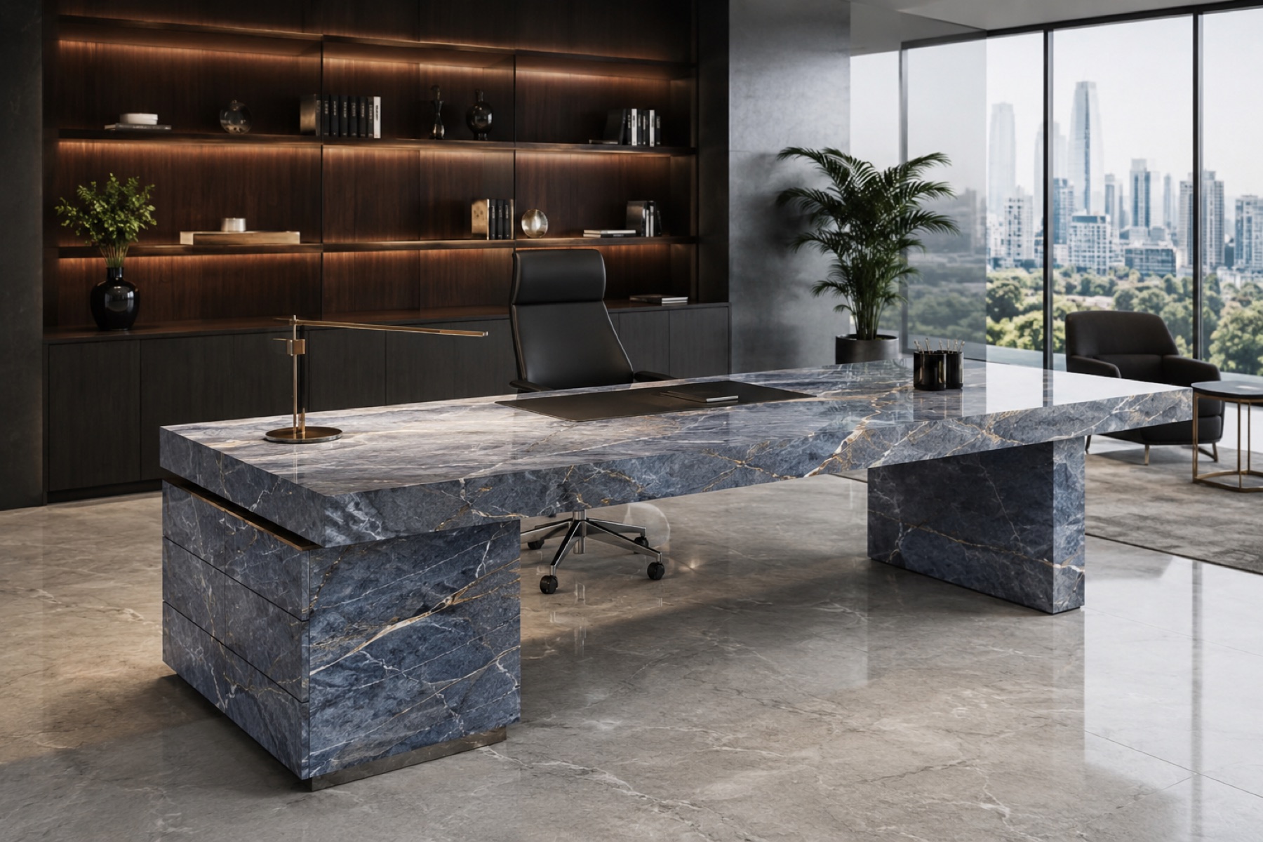 Custom office desk project 9
